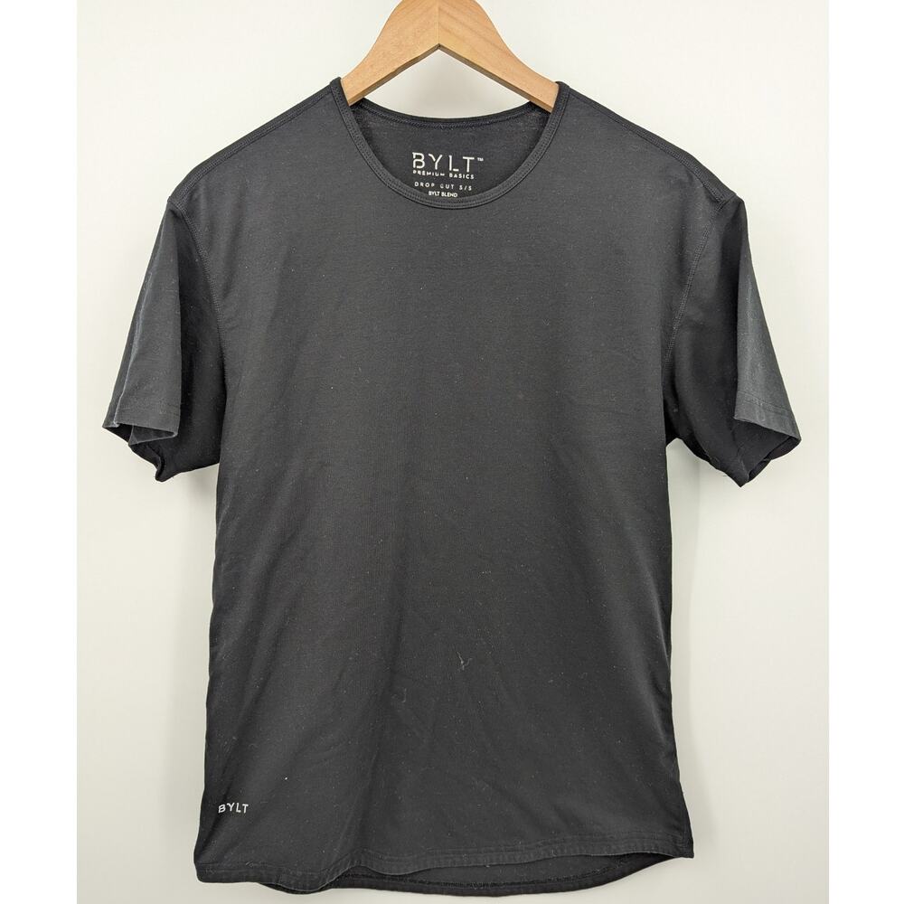 BYLT Premium Basics Drop Cut T-Shirt Men’s Medium Black Short Sleeve